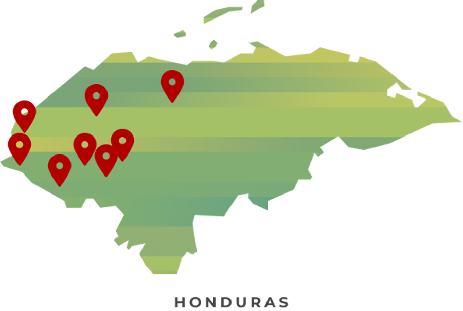 Honduras karta