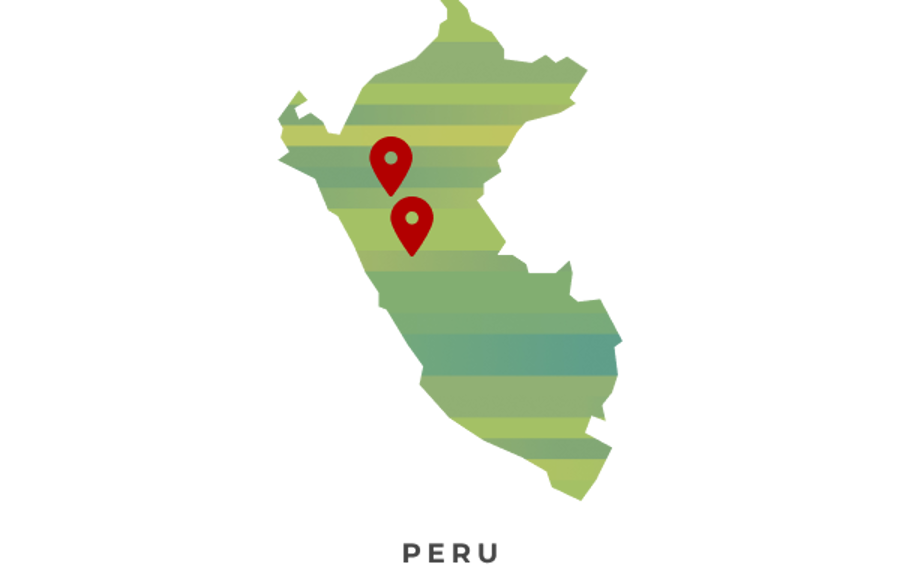 Karta över Peru
