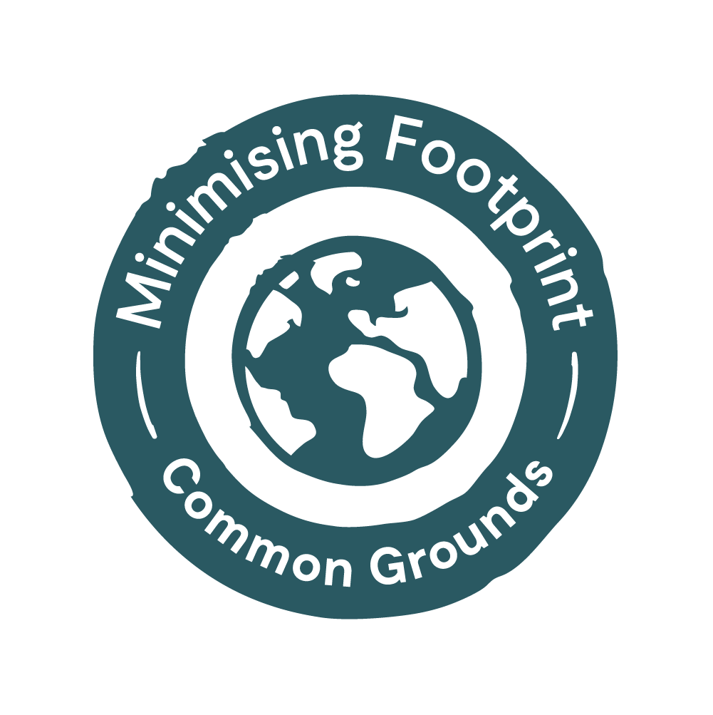 Logo minimising footprint Common Grounds