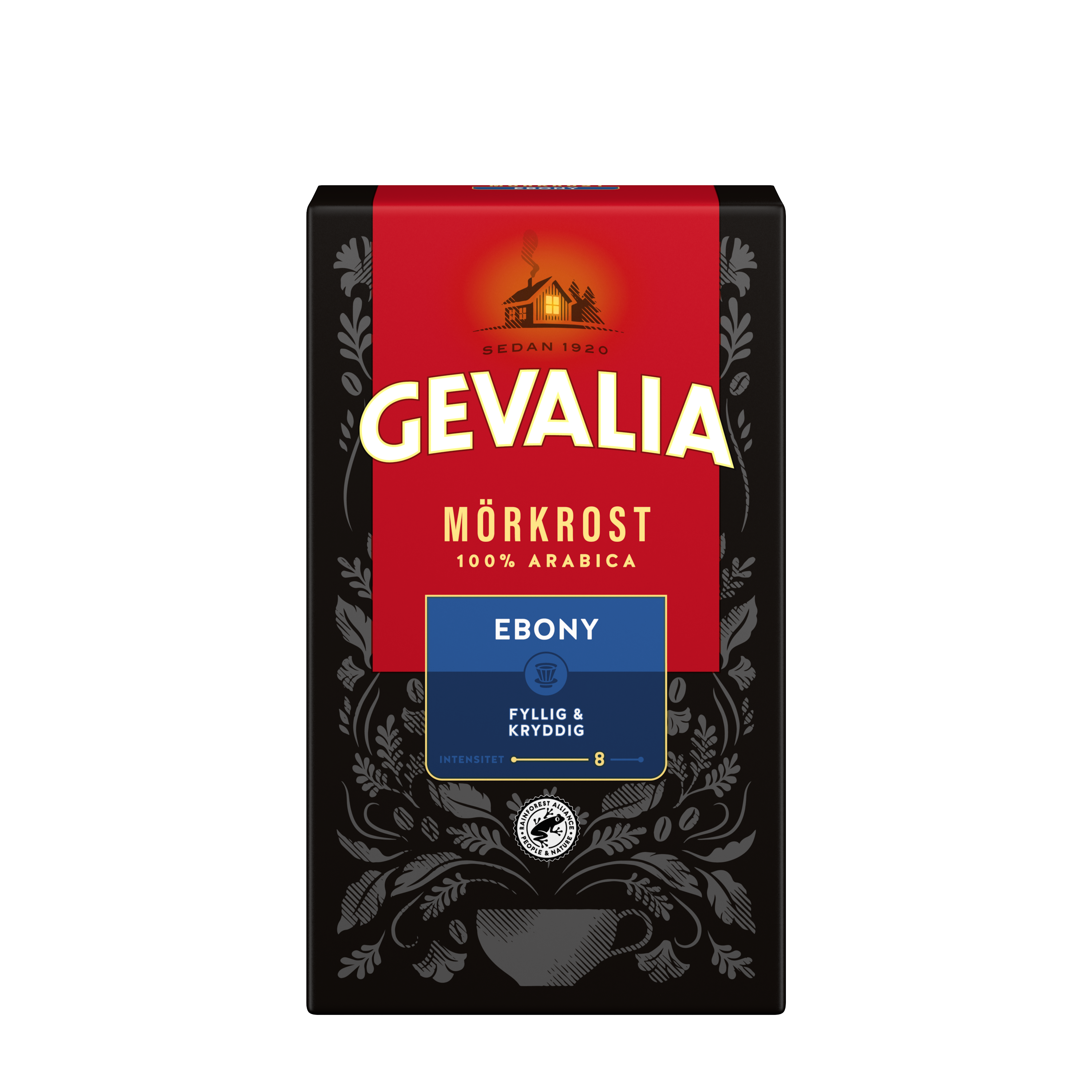 MÖRKROST EBONY MÖRKROST Ett kaffe med lite finare malning, mörkare rostning och en härlig Gevaliakaraktär med fyllig och intensiv arom.