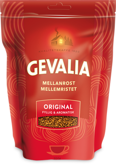 SNABBKAFFE ORIGINAL MELLANROST Gevalia Original är rik på Arabicabönor, vilket ger ett fylligt kaffe med välbalanserad smak och härlig arom.