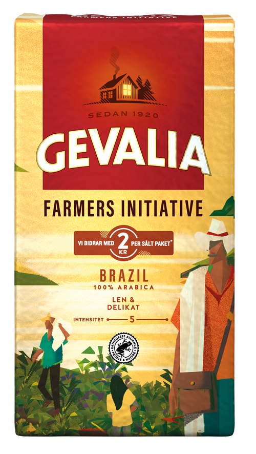 MELLANROST FARMERS INITIATIVE MELLANROST Single origin Bryggkaffe från Brasilien. Mellanrost för en len och delikat smak.