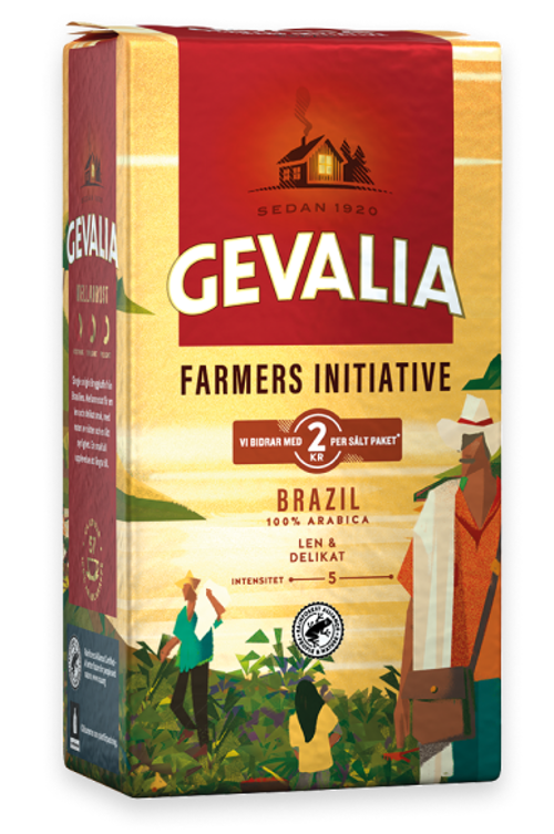 MELLANROST FARMERS INITIATIVE MELLANROST Single origin Bryggkaffe från Brasilien. Mellanrost för en len och delikat smak.