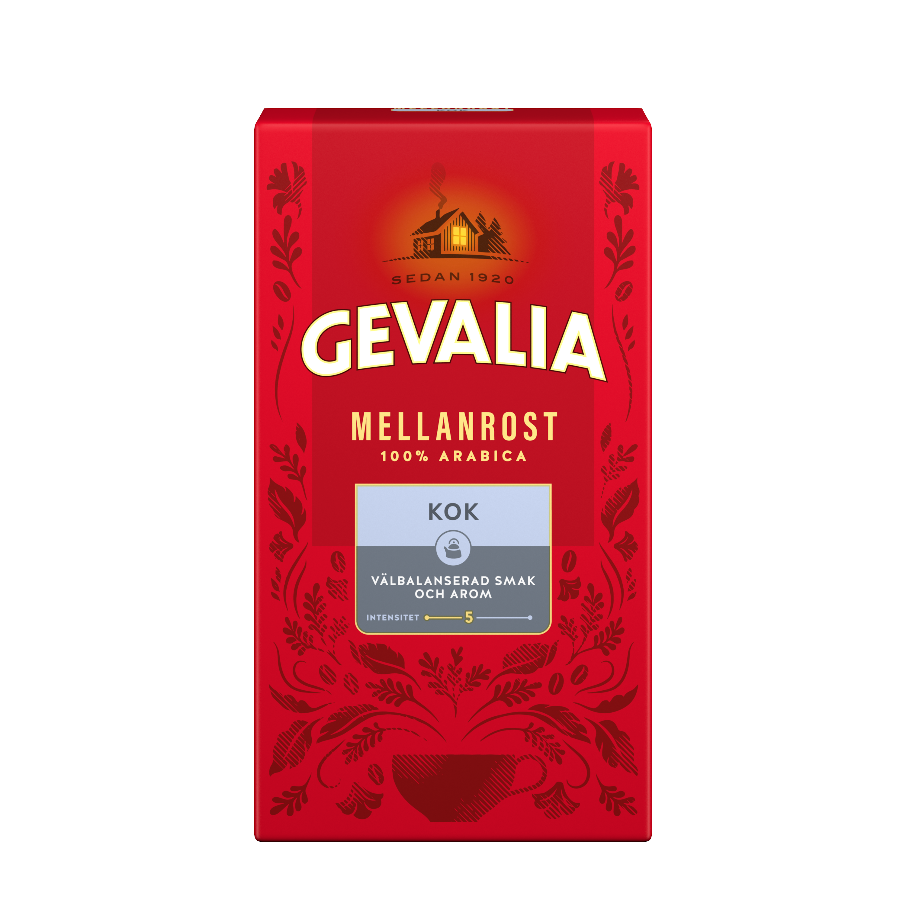 MELLANROST KOK MELLANROST Gevalias välbekanta balanserade smak och härliga arom för dig som gillar att koka ditt kaffe.