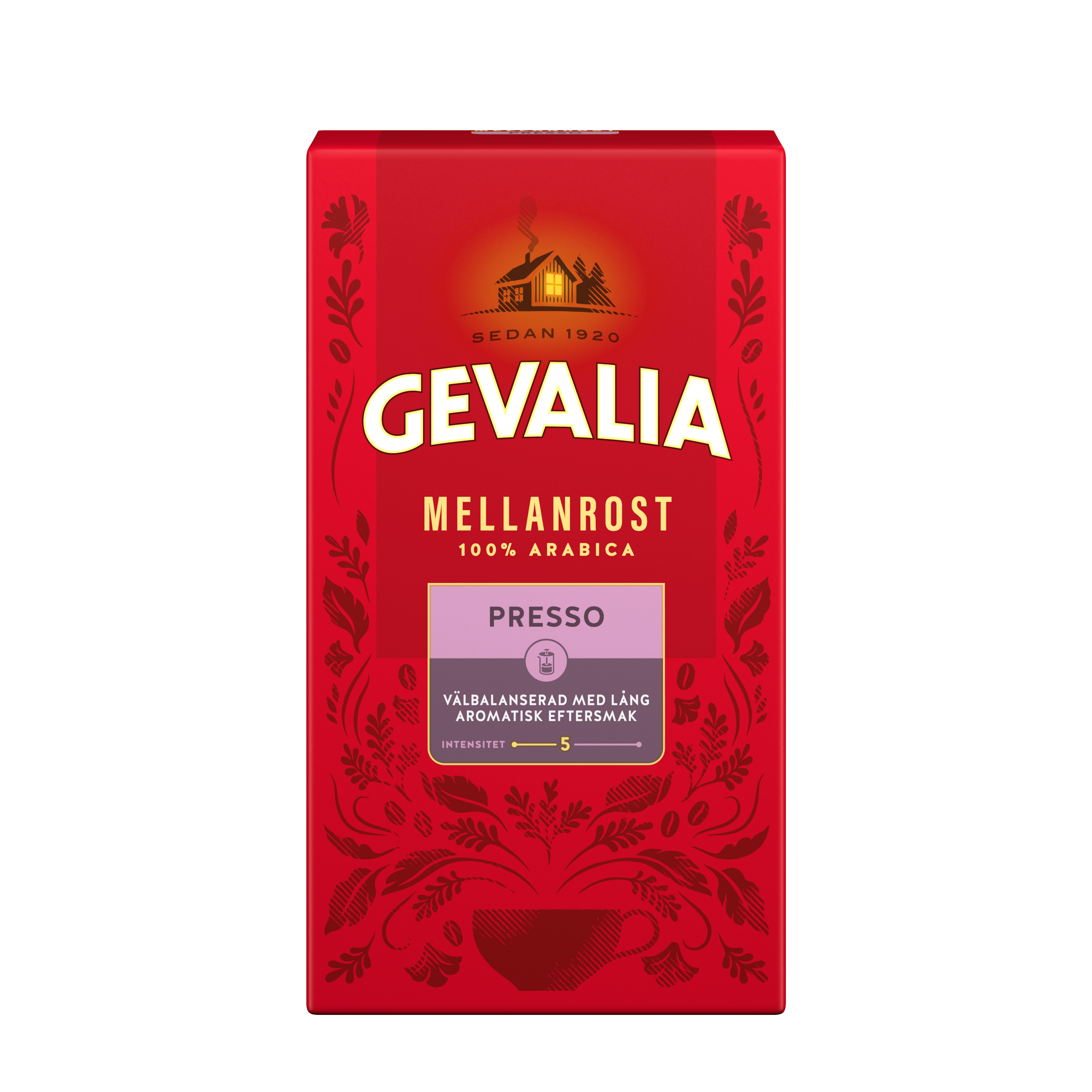 MELLANROST PRESSO MELLANROST Ett lite grövre malet kaffe som på bästa sätt utvecklar lång aromatisk eftersmak när det bryggs i en pressobryggare eller perkolator.
