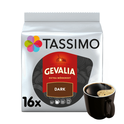 TASSIMO EBONY MÖRKROST Ett fylligt kaffe med mörkare rostning som ger en intensiv arom och en härlig eftersmak.